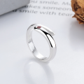 wholesale S990 Silver Tide Sheng Cross-Border European and American Minimalist Style Letter Ring, Ins Trendy Openable Adjustable Ring-0-1