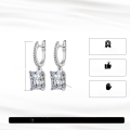 wholesale S925 Sterling Silver New Jewelry Light Luxury 8A Ultra Sparkling Premium Zircon Earrings Women's Accessories Wholesale-0-1