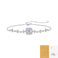 wholesale S925 Sterling Silver 1-carat Moissanite Bracelet Cross-border Best-seller Etsy Jewelry Guangzhou Factory Ready Stock-0-6