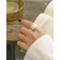 wholesale S925 Sterling Silver 590 European and American Combination Ring Set, Ins Fashion Minimalist Geometric Polished Stackable Open Adjustable Band Ring for Women-0-3