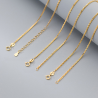 wholesale S925 Sterling Silver Minimalist Chopin Chain Necklace, Ins Style, Niche, Versatile, Shiny Collarbone Necklace Y00228-S925 silver necklace electric silver 40CM