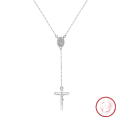 wholesale 925 Sterling Silver Cross Y-Lock Pendant Necklace for Women, Hot-Selling European and American Cross-Border Fashion Jewelry-0-6