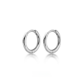 wholesale S925 Sterling Silver Minimalist Small Hoop Earrings, Trendy Versatile Elegant Circle Ring Stud Ear Hook Earrings-0-7