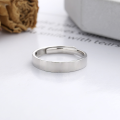wholesale S925 Sterling Silver Trendy Ins-Style Romantic English Letter Couple Rings, Simple and Exquisite Versatile Design-0-3