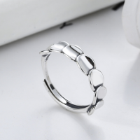 wholesale S925 layered sequins trendy unique niche design fish scale shimmering scales ins women-YJ047/about 2.6g