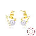wholesale S925 sterling silver gold-plated ultra-sparkling zirconia drop earrings, manufacturer wholesale-0-74