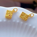 wholesale Gold-Plated S925 Ancient Method Silver Fortune Cat Pendant DIY Bracelet Necklace Accessory Charm Rope Decoration Nine-Tailed Fox-0-10