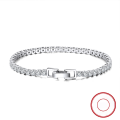 wholesale S925 Sterling Silver 30mm Single Row Round Zircon Tennis Bracelet for Export-0-0