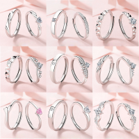 wholesale S925 Sterling Silver Original Design High-end Couple Rings Adjustable Plain Band Rings Valentine's Day Gift-FDJZ-315-Women's Adjustable opening