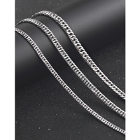 wholesale 925 Sterling Silver 5mm Cuban Link Chain Necklace for Men, Hip Hop Whip Chain, Bold and Versatile Men's Collarbone Necklace with a Premium Feel-2mm Yuanbao chain 45cm about 10 grams 925 silver