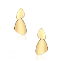 wholesale Metal 925 Sterling Silver Autumn and Winter Earrings Fashion Earrings High-end Niche Gold-Plated Women's Versatile Metal Earrings Heavy Craft Wholesale-Platinum 925 silver