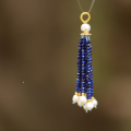 wholesale Metal material with natural tourmaline, turquoise, lapis lazuli, blue apatite handcrafted tassel fringe and natural crystal accessory DIY pendant-0-6