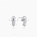 wholesale S925 Sterling Silver Small Airplane Stud Earrings for Women, Korean Style, Fresh and Minimalist, Niche Design, Best Friend Matching, Student Fashion Trend-0-1