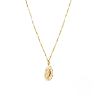 wholesale Metal S925 Silver Roman-style Astrology Moonbeam Choker Necklace, Minimalist Daily Wear-Gold