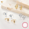wholesale 925 Sterling Silver Evil Eye Ear Studs with Zircon Ear Clips, Luxury High-EndWholesale Jewelry-0-0