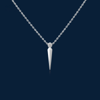 wholesale S925 Silver Simple and Stylish Versatile Women's Classic Commute Necklace High-End Pendant Collarbone Chain-K gold 925 silver