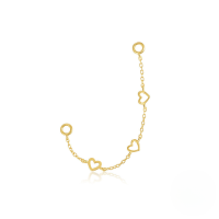 wholesale S925 Sterling Silver All-match Crystal Moon Earrings With Tassel Ball, Heart Accents-Single gold #4 accessory 925 silver