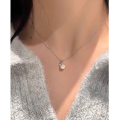 wholesale S925 Sterling Silver Pearl Necklace, Autumn/Winter High-End Luxury Choker, Fashionable Elegant Diamond-Encrusted Necklace for Wholesale-0-2