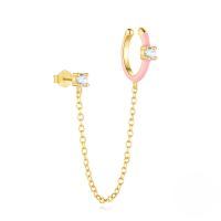 wholesale S925 Sterling Silver, New Drop-style Earrings, Versatile Ear Clips Hoops-Single gold #2 925 silver