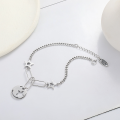 wholesale S925 Sterling Silver Korean Style Ins Wind Star Hollow Pendant Bracelet Simple Fresh Versatile Niche Hand Accessory-0-1