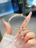 wholesale 999 Sterling Silver Bracelet for Big Kids, Girl Student's Birthday Gift with Design Sense-0-29