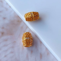 wholesale Gold-plated S925 Silver Gourd Accessories DIY Bracelet Necklace Octagonal Bead Spacer Beads Handmade Cord Accessories Pendant-0-9