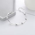 wholesale S925 Sterling Silver Korean-style Geometric Waterdrop Creative Design Link Clasp Trendy Minimalist Versatile Bracelet-0-2
