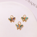 wholesale S925 silver gold-plated natural white shell, abalone shell, butterfly, fox accessories DIY semi-finished bracelet and necklace charms-0-15