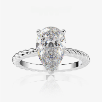 wholesale S925 Silver 3ct Teardrop 8*12 High Carbon Diamond Ring Direct Supply from Shipei Jewelry Manufacturer, One-Drop Shipping for Europe and America-Yellow 8*12; E38【R-0892】 No. 6