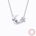 wholesale S925 Sterling Silver APN Collection Versatile Women's Necklace Elegant Minimalist Niche Premium Light Luxury Fashion OL-0-42