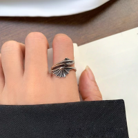 wholesale Metal material: Sterling silver Cross-border retro small dragon ring couple unisex personalized niche design high-end sense index finger ring-xb523--Little Dragon Ring