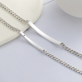 wholesale 925 Sterling Silver Korean-style Creative 8023 You1314 Couple Bracelet with Interlocking Chain and Versatile Design-0-1
