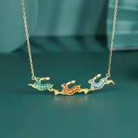 wholesale 925 Sterling Silver New Stylish and Versatile Accessories Rabbit Minimalist Collarbone Necklace Women's High-end Pendant Necklace-925 silver necklace gold 925 silver