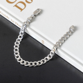 wholesale S925 sterling silver lightweight luxury unisex hip-hop bracelet, versatile Chopard chain flat Cuban chain-0-3
