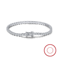 wholesale S925 Sterling Silver 3mm Single Row Full Zirconia Tennis Bracelet, Cross-Border Bestseller Direct from Manufacturer-14K gold 3.0 zircon, bracelet length: 18CM 925 silver
