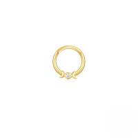 wholesale S925 Sterling Silver Geometric Zircon Cartilage Ear Cuff-Single gold #3