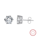 wholesale S925 Sterling Silver Classic Four-Prong Zircon Earrings, Versatile and Elegant, Direct from the Manufacturer-0-0