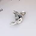 wholesale S925 Sterling Silver Vintage Retro Creative Cupid Angel Cute Trendy DIY Pendant-0-2