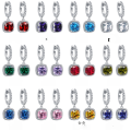 wholesale S925 Sterling Silver Inlaid Zircon Earrings, Stud Earrings, European and American Best-Sellers, Fashion Simulated Diamond Hoop Earrings for Women-0-0