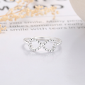 wholesale S925 Sterling Silver Bow Ballpoint Ring Adjustable Index Finger Ring Niche Luxury Factory Direct-0-4