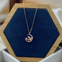 wholesale ［Clearance at Low Prices］S925 Silver Fashion Necklace, Minimalist Design, Versatile Collarbone Chain for a Unique Gift-Nail platinum