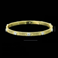 wholesale 925 Silver Gold-Plated Bracelet High Carbon Diamond Cloth Home Gold Brushed Diamond Inlay Exquisite Niche Versatile Jewelry Women's Bracelet-0-1