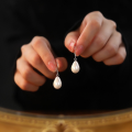wholesale S925 Sterling Silver Maker French Retro Waterdrop Pearl Earrings, High-End Elegant Ear Accessories, Niche Design Statement Earrings-0-1