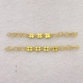 wholesale Gold-plated S925 silver connector chain spacer beads semi-finished DIY jewelry crystal accessories for bracelets and necklaces-0-3