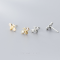 wholesale S925 Sterling Silver Bee Stud Earrings for Women, Exquisite Korean Style Cute Animal with Diamond Inlay Sweet Earrings G3718-0-0