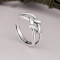 wholesale S925 Silver Retro Vintage Minimalist Geometric Ring from Unichao Studio-0-6