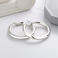 wholesale S925 Sterling Silver Retro Exaggerated Large Hoop Earrings, Punk Ear Accessories-0-2