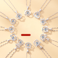 wholesale Sterling silver trendy bestselling twelve zodiac signs dragon necklace for women, versatile minimalist design luxury gift for girlfriend jewelry-DZ014607- Ugly Ox 925 Silver (White)