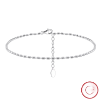 wholesale S925 Sterling Silver Jewelry, Cloud-Themed Ankle Bracelet for Girls, Minimalist and Versatile Foot Chain with Unique Design for Summer and Autumn Seasons-Platinum 925 Silver