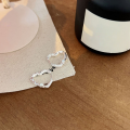 wholesale S925 Sterling Silver Textured Heart Ear Clasp Earrings for Women, Elegant and Luxury Advanced Sweet and Edgy Ear Accessories-0-4